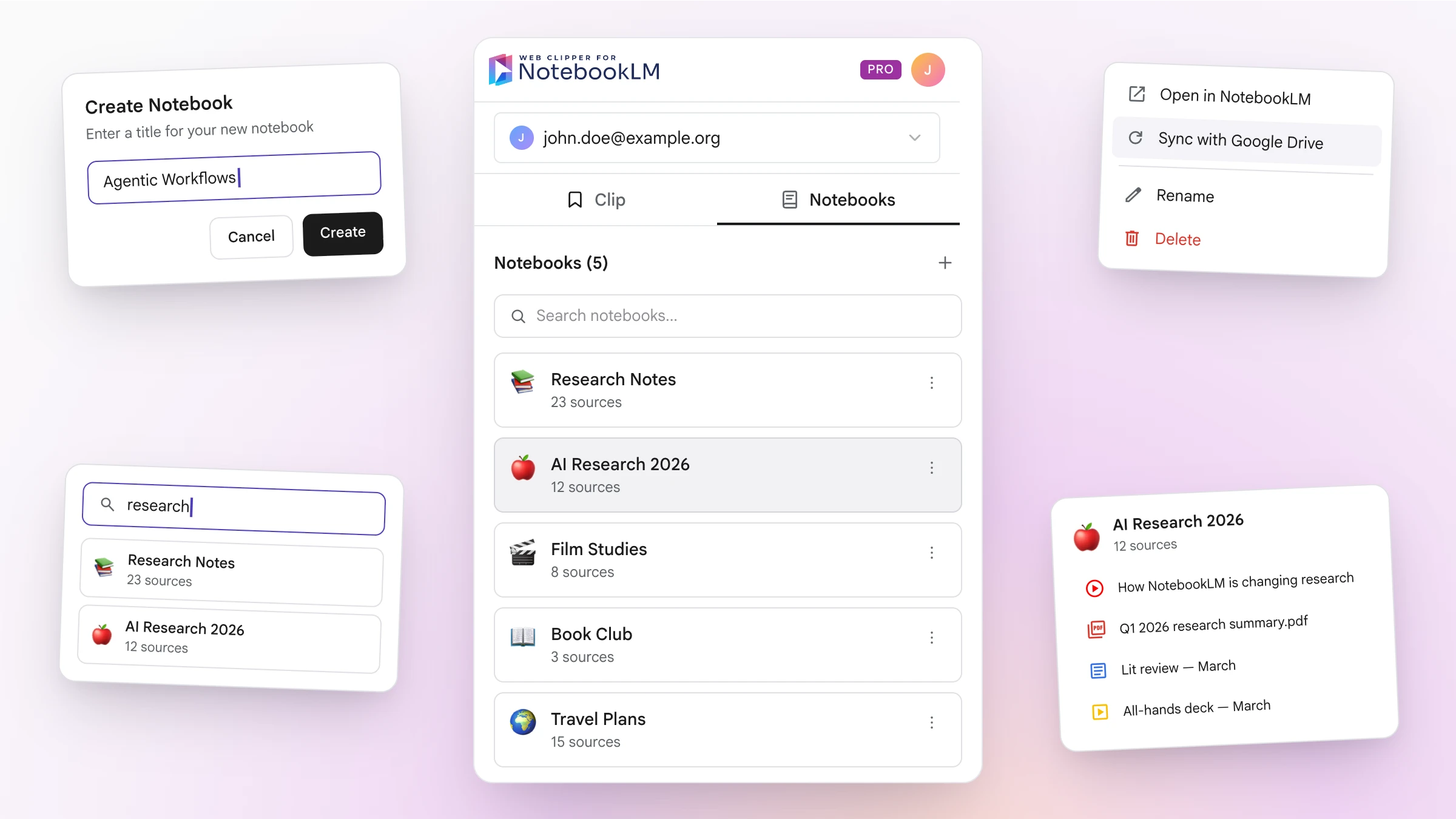 Manage Notebooks as You Browse